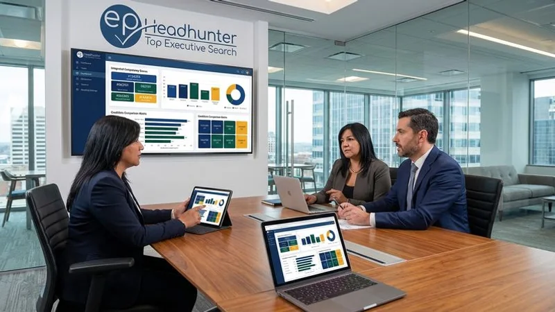 Assessment panel reviewing integrated competency scores and candidate comparison data