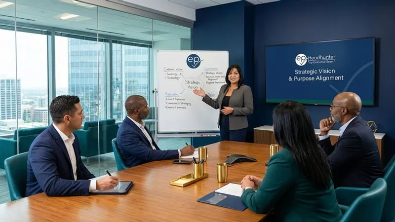 Executive leadership offsite workshop focused on strategic vision development and organisational purpose alignment